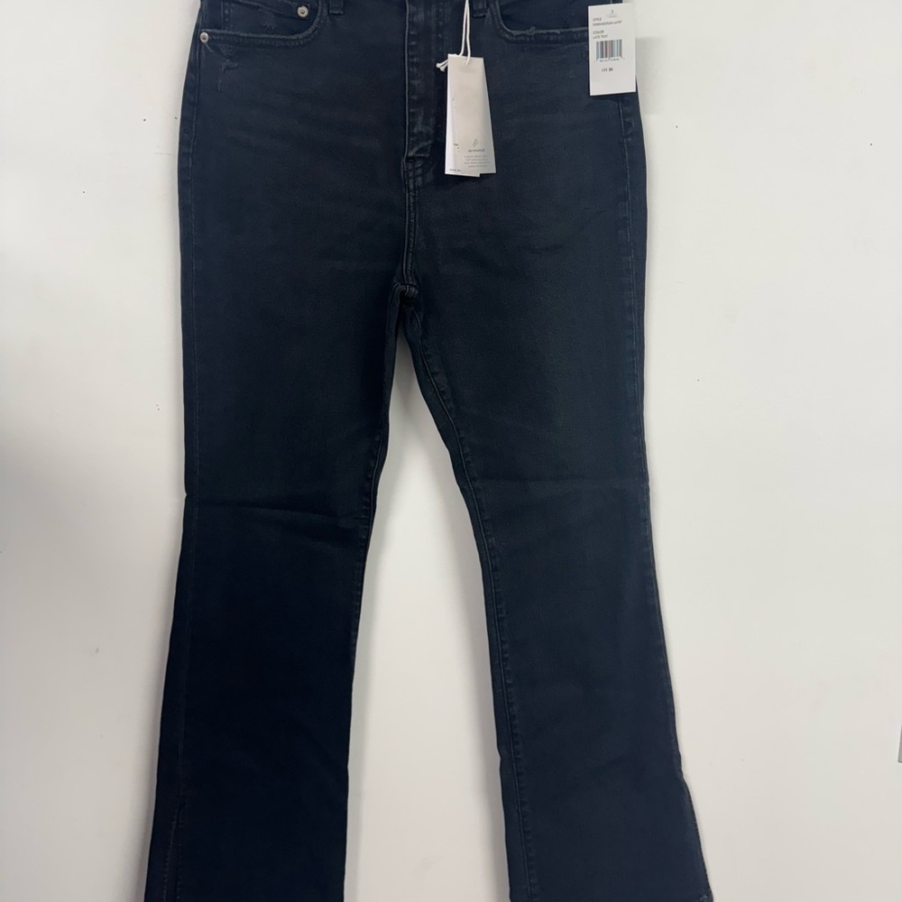 Black Flare Wide Leg Jeans